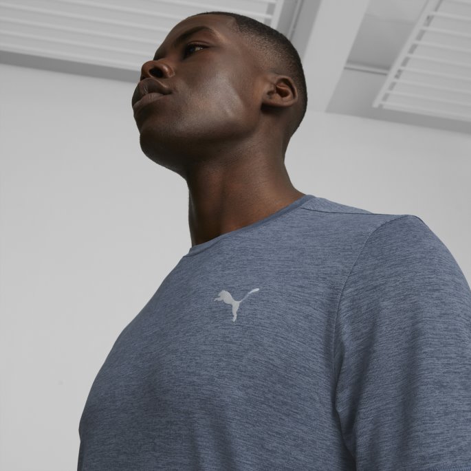 Favoritt Lyng Kortermet Herre Løpeskjorte Puma På Tilbud Kveld Sky-heather