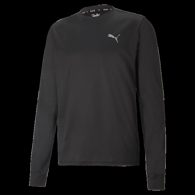 Puma På Tilbud Favoritt Langermet Løpeskjorte For Menn Svart