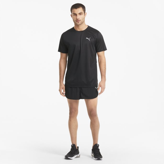 Puma På Tilbud Svart Favoritt Delt Løpeshorts For Menn