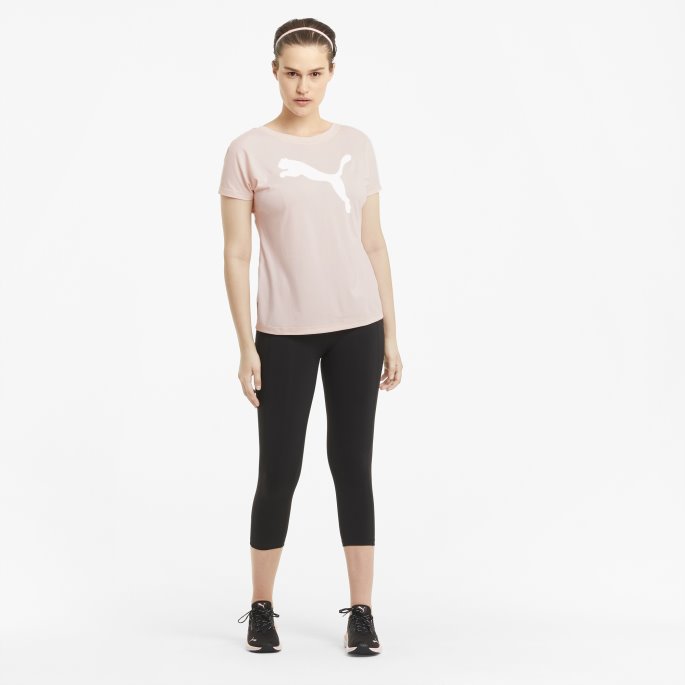 Puma På Tilbud Favorittkatt Dame Trening T-skjorte Sky Rosa