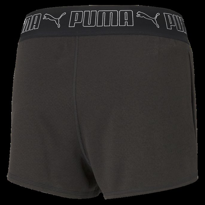 Puma På Tilbud Svart Elastisk 3" Treningsshorts For Kvinner