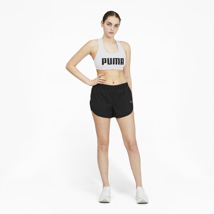 Puma På Tilbud Mid Impact 4beholder Sports-bh For Kvinner Hvit