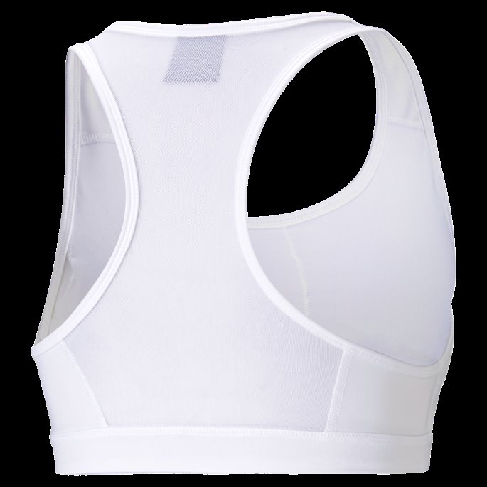 Puma På Tilbud Mid Impact 4beholder Sports-bh For Kvinner Hvit