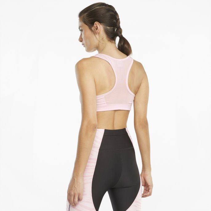 Puma På Tilbud Mid Impact 4keeps Trenings-bh For Kvinner Lotus-svart-katt