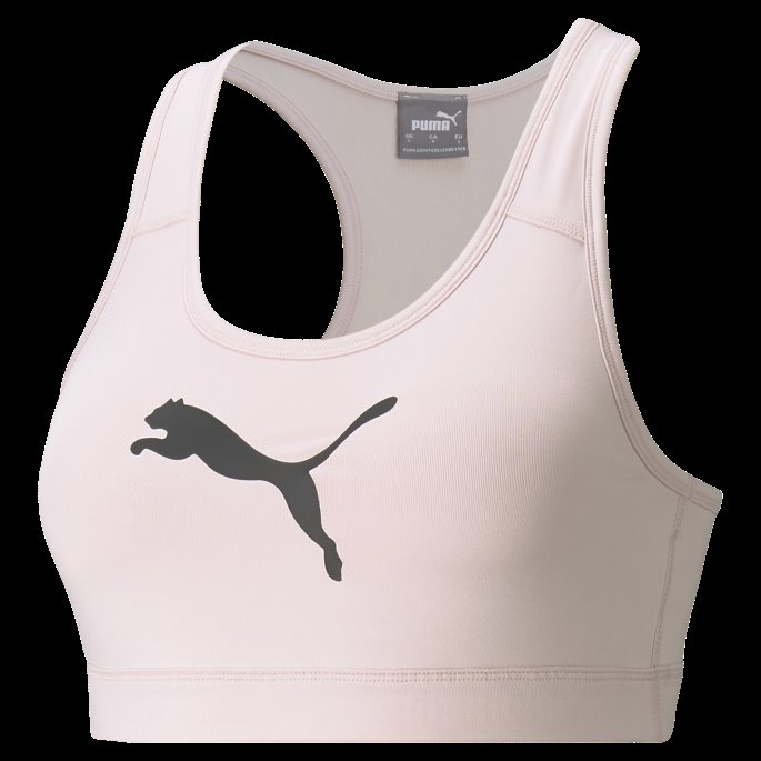 Puma På Tilbud Mid Impact 4keeps Trenings-bh For Kvinner Lotus-svart-katt
