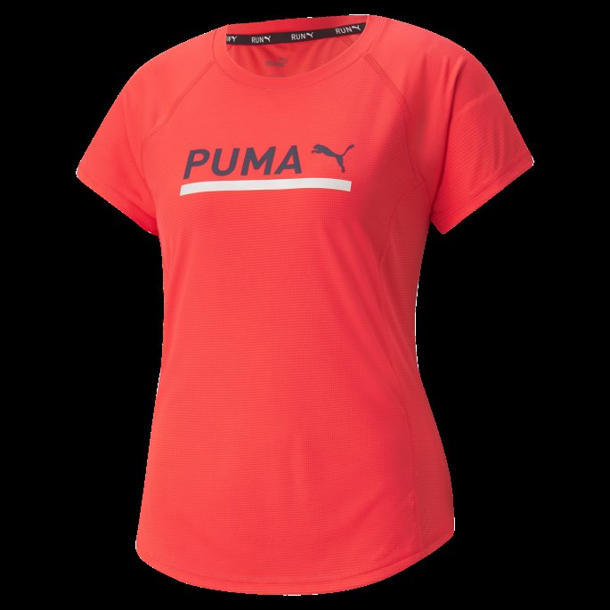 Logo Kortermet Løpeskjorte For Kvinner Sunblaze Puma På Salg