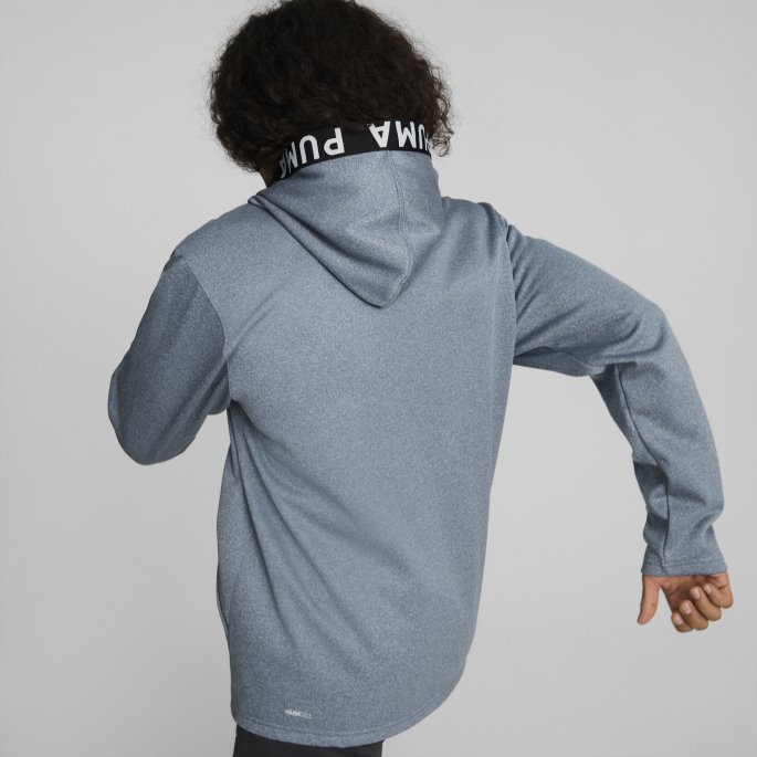 Pwrfleece Trening Hettegenser For Menn Kveld Sky Puma På Tilbud