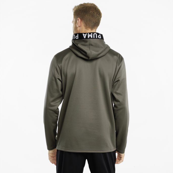 Puma På Tilbud Pwrfleece Trening Hettegenser For Menn Drueblad