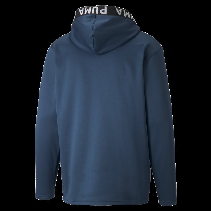 Puma På Tilbud Intens Blå Pwrfleece Treningshettegenser For Menn