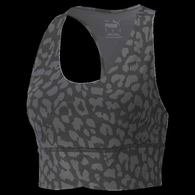 Forever Luxe Grafisk Sports-bh For Kvinner Puma På Salg Svart-dyretrykk