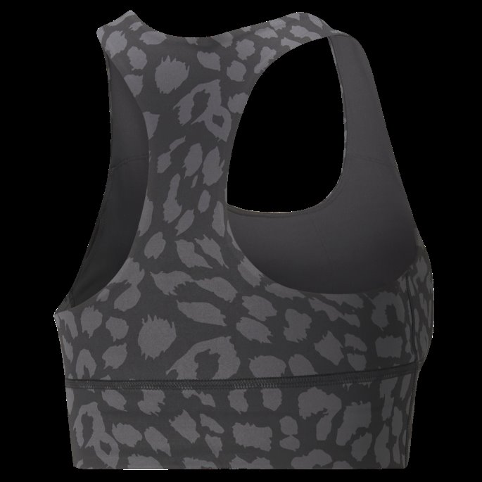 Forever Luxe Grafisk Sports-bh For Kvinner Puma På Salg Svart-dyretrykk