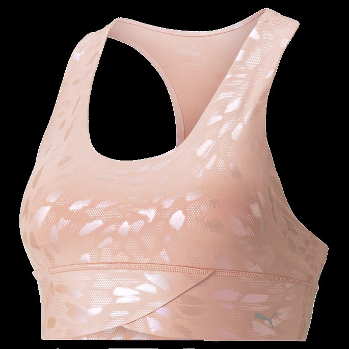 Forever Luxe Grafisk Trenings-bh For Kvinner Med Rosett-iriserende Trykk Puma På Salg