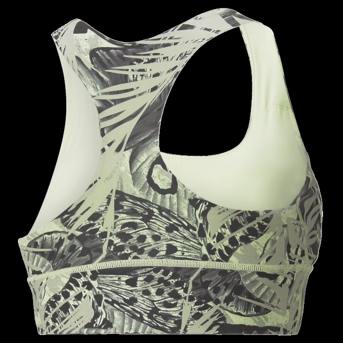 Puma På Tilbud Våren Mose-abstrakt Print Forever Luxe Grafisk Trenings-bh For Kvinner