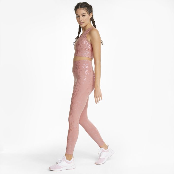 Forever Luxe Grafiske Treningsleggings For Kvinner Puma På Tilbud Rosett-multitrykk