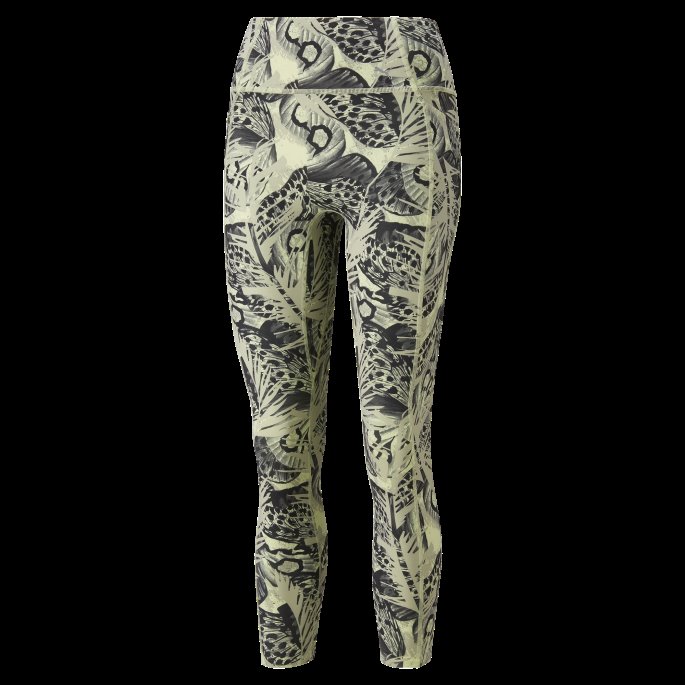 Forever Luxe Grafisk Treningsleggings For Kvinner Våren Mose-abstrakt Trykk Puma På Salg
