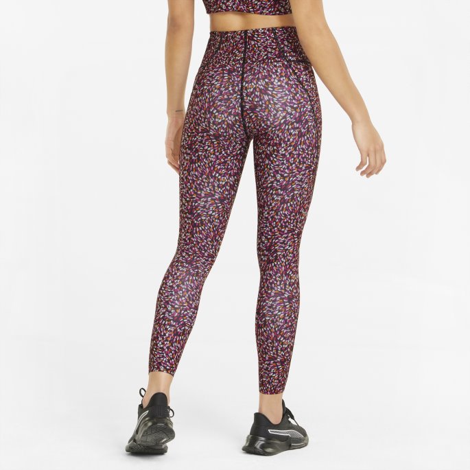 Forever Luxe Grafiske Treningsleggings For Kvinner Puma På Tilbud Svart-multitrykk