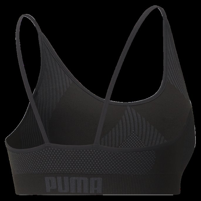 Puma På Tilbud Svart Stroppe Sømløs Trenings-BH For Kvinner