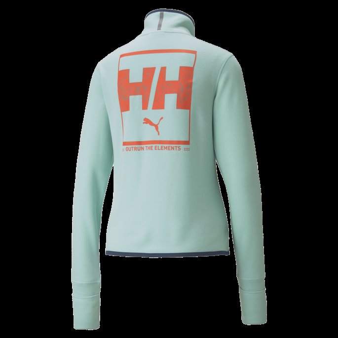 Puma På Tilbud X Helly Hansen Quarter-zip Dame Løpegenser Eggeskall Blå