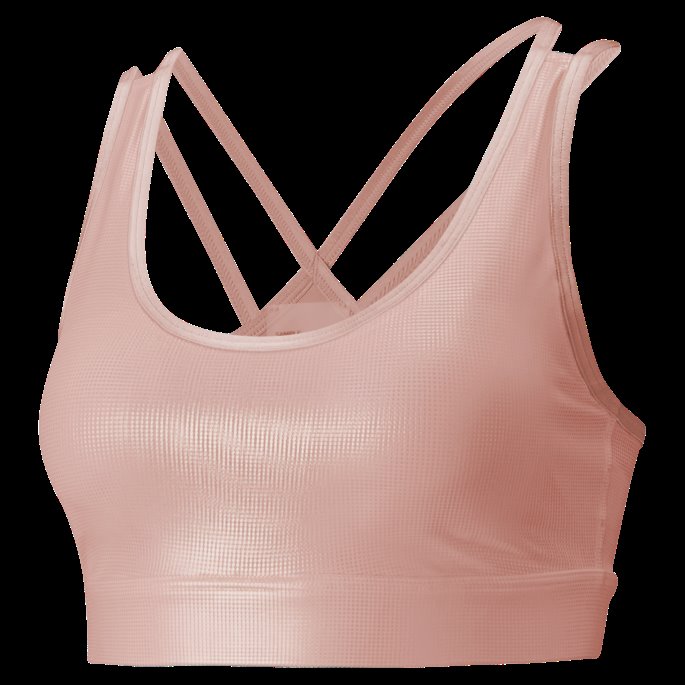 Rosett-iriserende Trykk Stardust Mid Impact Trykt Trenings-bh For Kvinner Puma På Salg