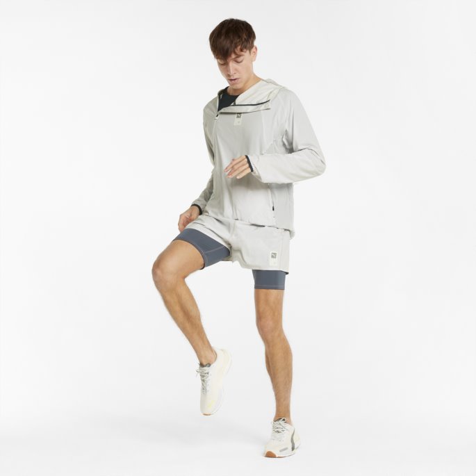 Puma På Tilbud X First Mile Vevd Løpejakke For Menn Nimbus Cloud