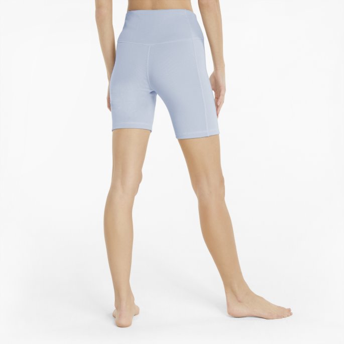 Puma På Tilbud Pust Ut Rib Dame Trening Tight Shorts Arctic Ice