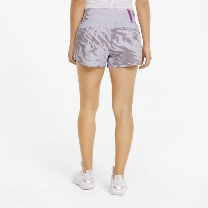 Lavendel Tåke Puma På Tilbud Ultraweave S Mrthn 3" Løpeshorts For Kvinner