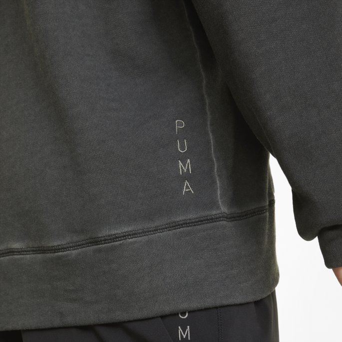 Studio Wash Trening Hettegenser For Menn Svart Puma På Tilbud