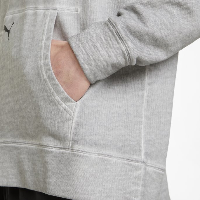 Studio Wash Herre Trening Hettegenser Puma På Tilbud Harbor Mist
