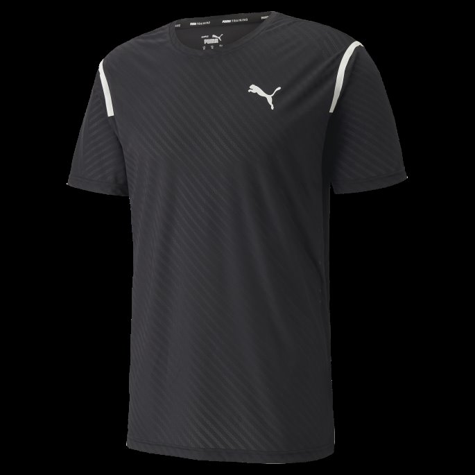 Puma På Tilbud Svart Train Breeze Kortermet Treningsskjorte For Menn