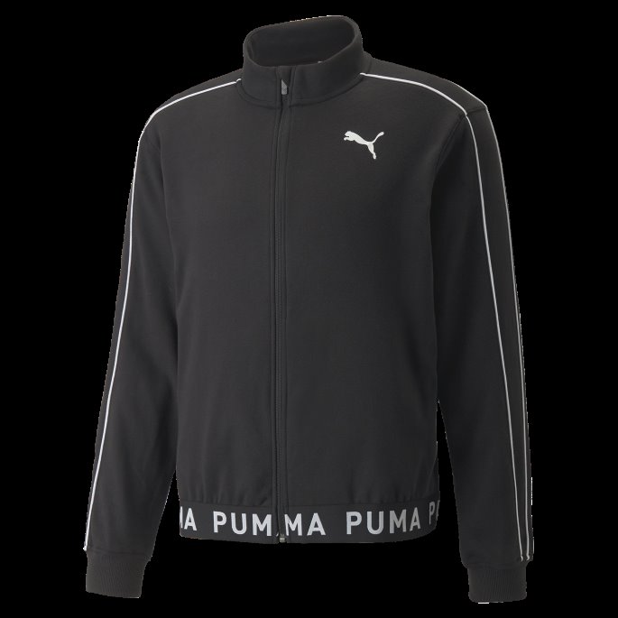 Svart Hel Glidelås Treningsjakke For Menn Puma På Salg