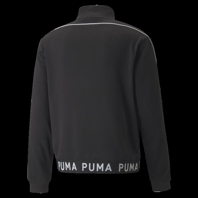 Svart Hel Glidelås Treningsjakke For Menn Puma På Salg
