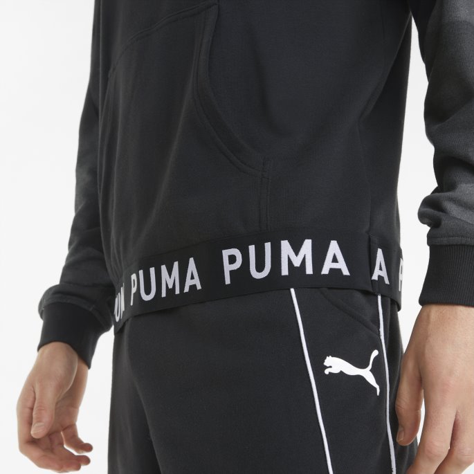 Printet Trenings-hettegenser For Menn Puma På Tilbud Svart