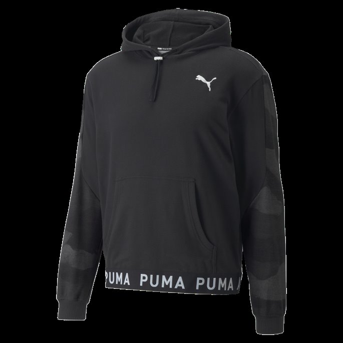 Printet Trenings-hettegenser For Menn Puma På Tilbud Svart