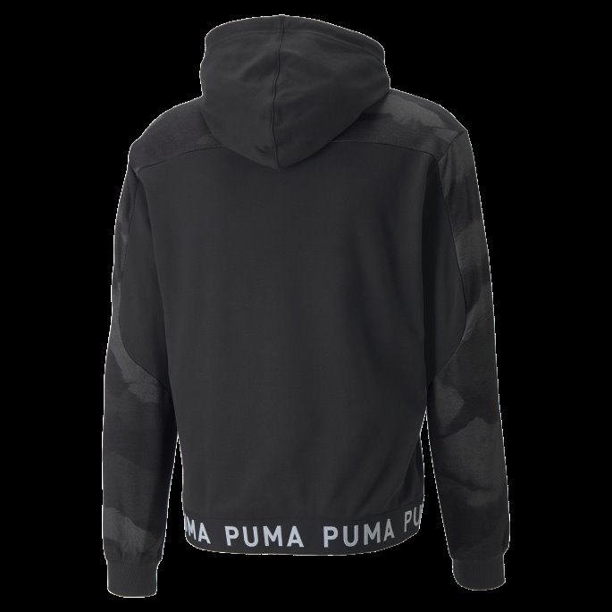 Printet Trenings-hettegenser For Menn Puma På Tilbud Svart