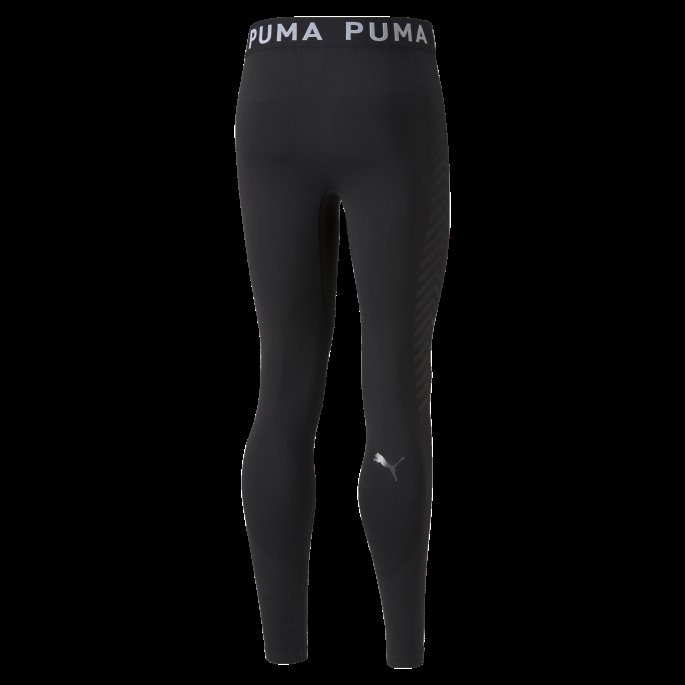Formstrikkede Sømløse Lange Treningstights For Menn Puma På Tilbud Svart