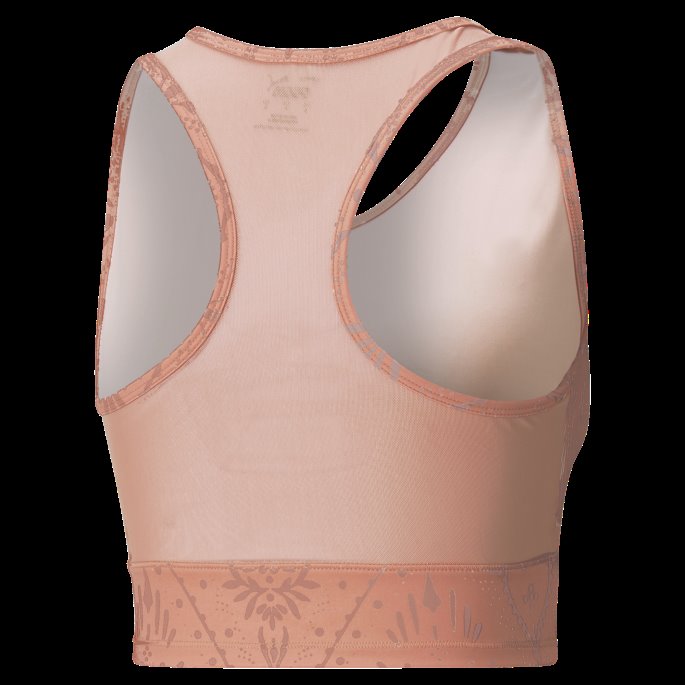 Studiotrykt Cropped Trenings-topp For Kvinner Puma På Tilbud Rosett
