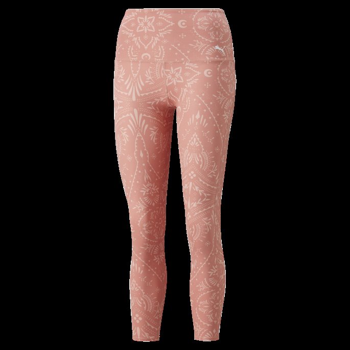 Puma På Salg Studio Trykt Høy Midje Kvinners Trening Leggings Rosett