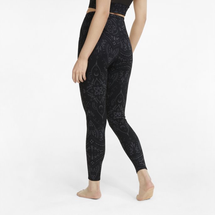 Black-heritage Print Studio Printed High-waisted Women's Training Leggings Puma På Salg
