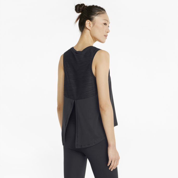 Svart Puma På Tilbud Studio Trend Avslappet Treningsgenser For Kvinner