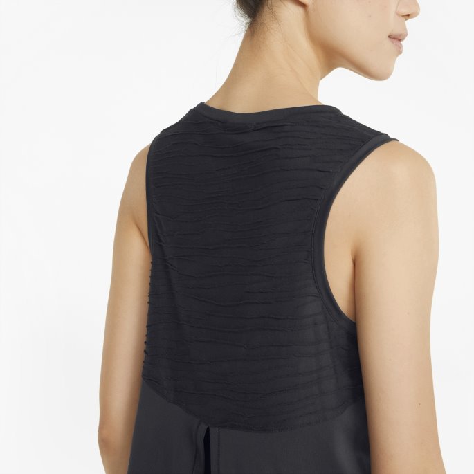Svart Puma På Tilbud Studio Trend Avslappet Treningsgenser For Kvinner