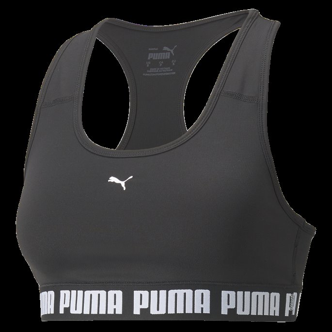 Puma På Tilbud Sterk Mid-impact Trenings-BH For Kvinner Svart