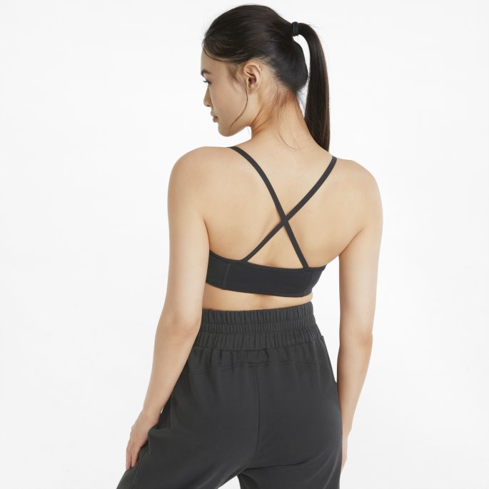 Svart Low Impact Studio Dame Trenings-bh Puma På Salg