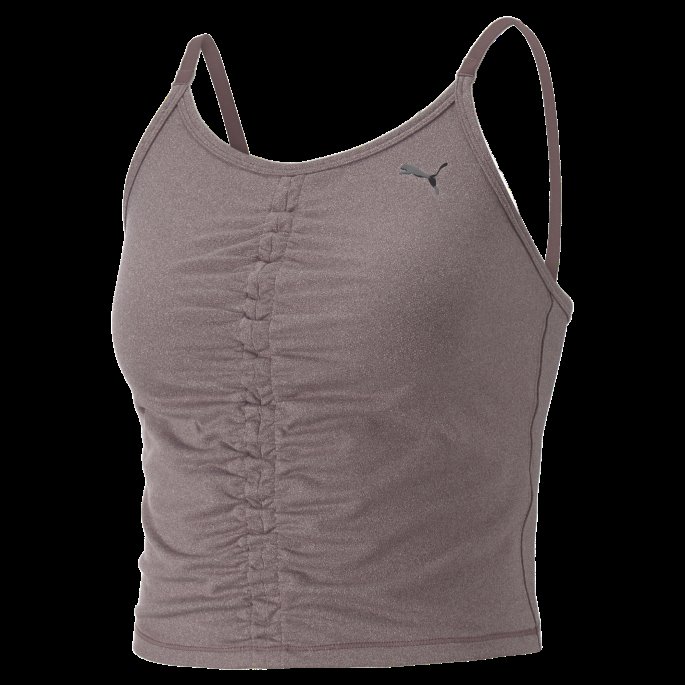 Puma På Tilbud Dusty Plum Heather Studio Foundation Ruched Treningsgenser For Kvinner