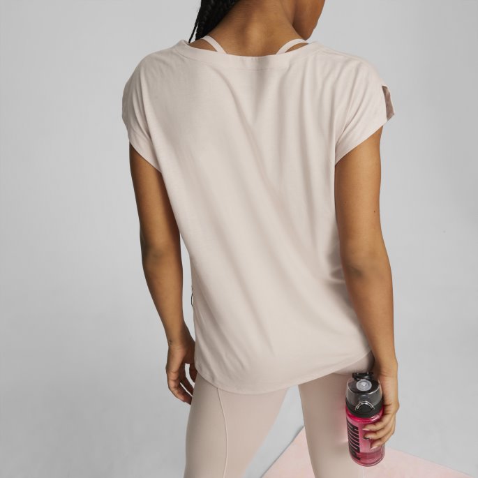 Puma På Tilbud Rose Quartz Heather Studio Foundation Trenings-t-skjorte For Kvinner