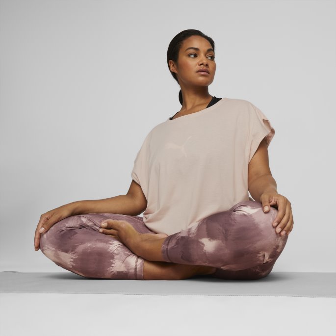 Puma På Tilbud Rose Quartz Heather Studio Foundation Trenings-t-skjorte For Kvinner