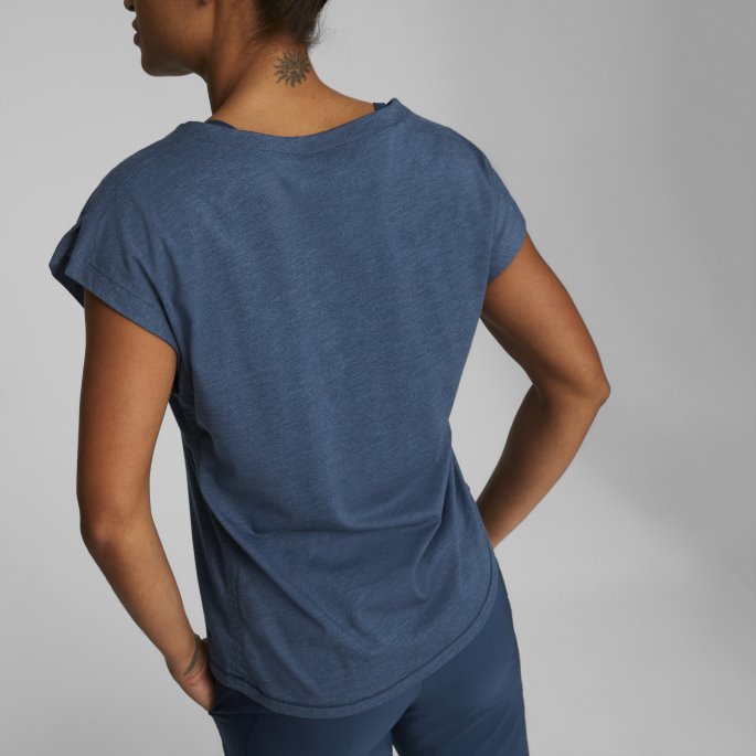 Puma På Salg Marine Blue Heather Studio Foundation Trenings-t-skjorte For Kvinner