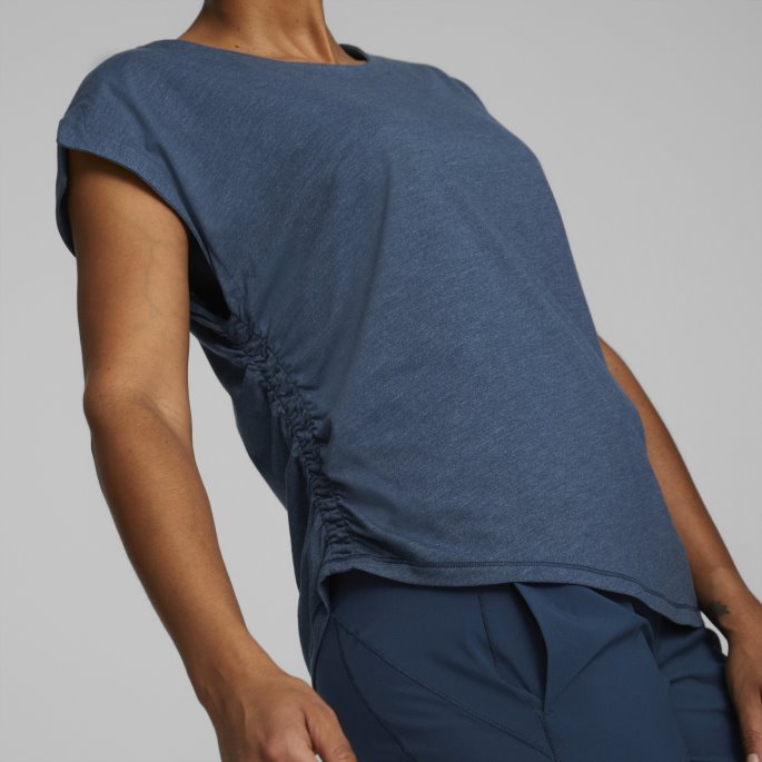 Puma På Salg Marine Blue Heather Studio Foundation Trenings-t-skjorte For Kvinner