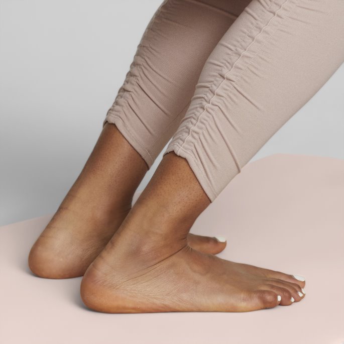 Rose Quartz Lyng Puma På Salg Studio Foundation 7-8 Dame Treningsleggings
