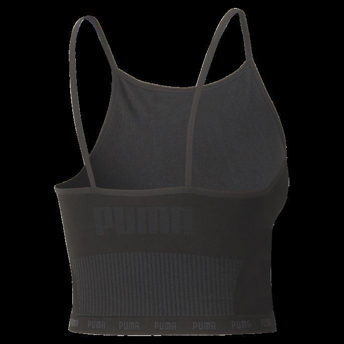 Puma På Tilbud Formstrikket Sømløs Q2 Treningsskjorte For Kvinner Svart
