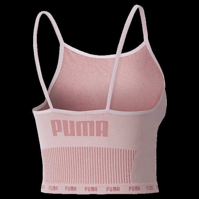 Puma På Tilbud Kritt Rosa Kuskinn Formstrikket Sømløs Q2 Treningsgenser For Kvinner